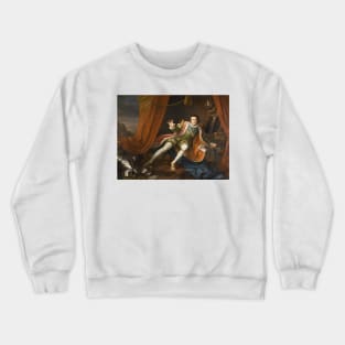 David Garrick as Richard III by William Hogarth Crewneck Sweatshirt